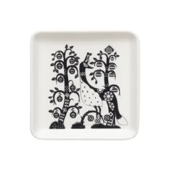 Tallrik kvadrat 12x12cm svart