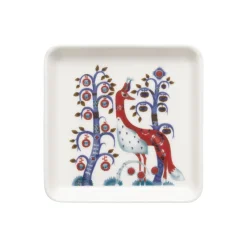 Tallrik kvadrat 12x12cm vit