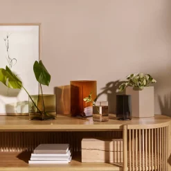 Vas 205x180mm moss grön