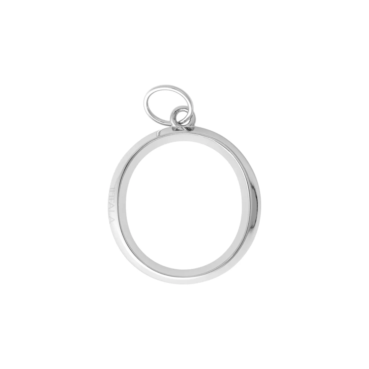 Väsksmycke bokstav O 5cm metall