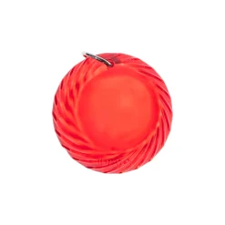 Väsksmycke solfångare glas 5cm eldröd